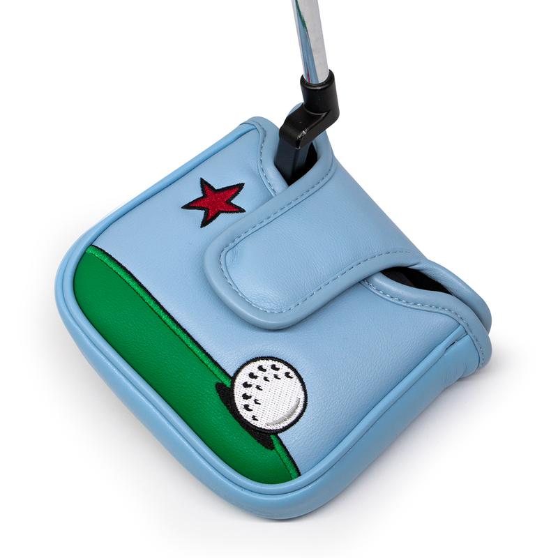 Premium Faux Leather Putter Cover (Bonk!) with Magnetic Closure - Durable and Stylish