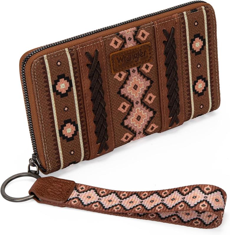 Wrangler Wallet Aztec Clutch Wristlet Wallet