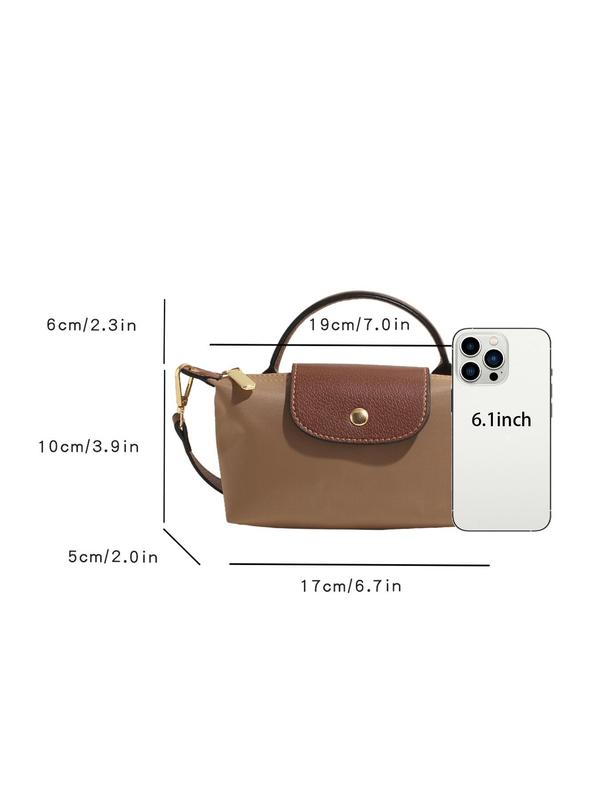 Women's Fashion Colorblock Adjustable Strap Crossbody Bag, Casual Versatile Commuter Bag for Work & Daily Used, Trendy All-match Shoulder Bag for Daily Life