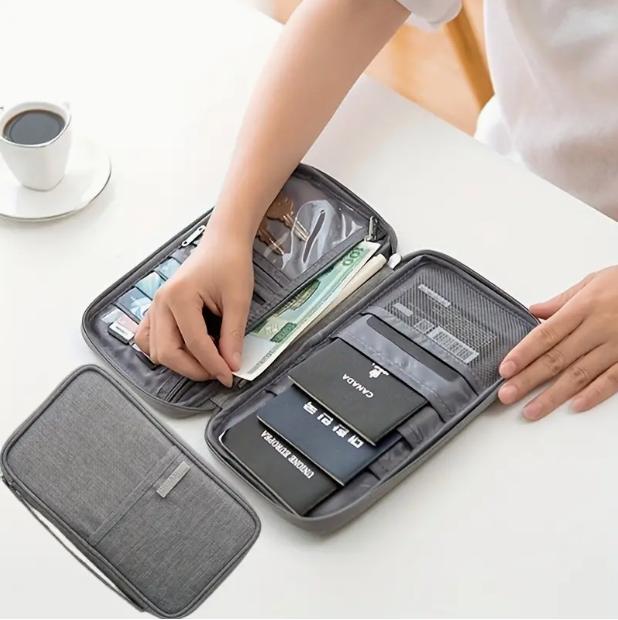 Business Passport Bag, Waterproof And Dustproof Multi-functional Document Bag, Portable Overseas Travel Passport Holder