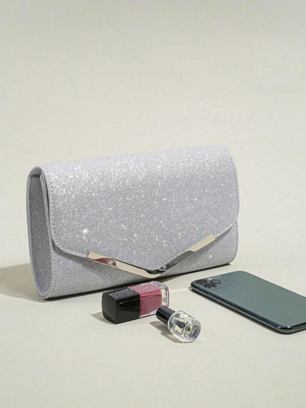 Glitter Glett Evening Bag, Women's Elegant Evening Clutch Bag, Exquisite Clutch Purse, Trendy Evening Bag for Party Decoration