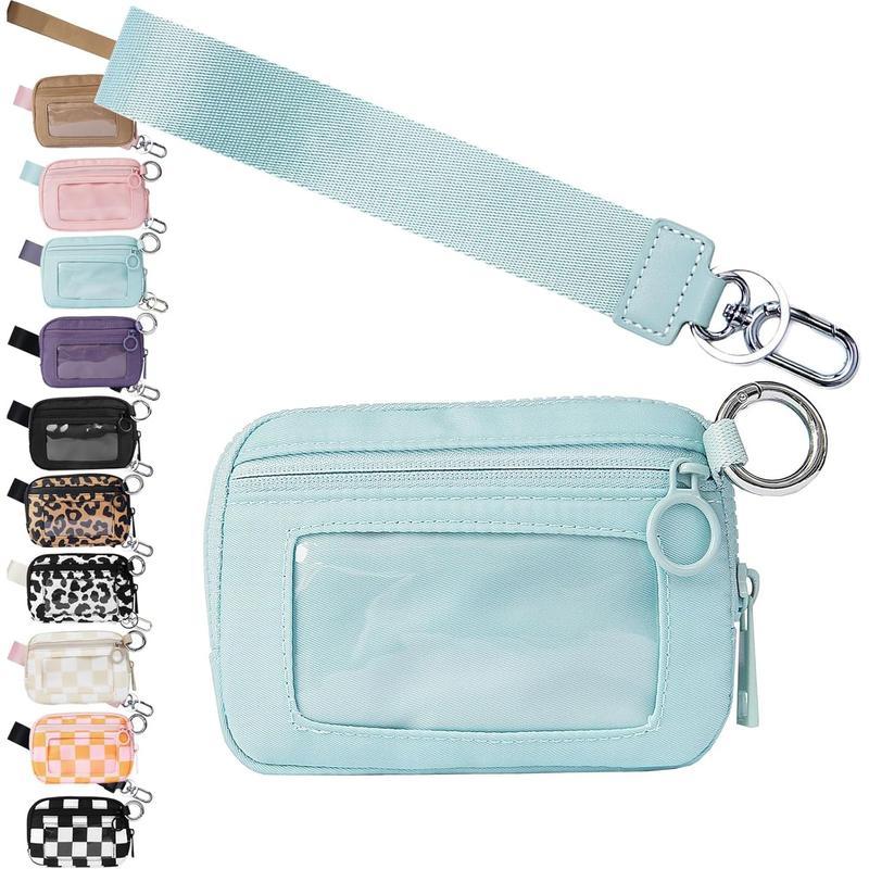 The Iris' Wallet 2nd Gen, Small Wristlet Wallets for Women, Iris Wristlet Wallets Small Wallet Women,Waterproof Pouch Wristlet Zip Card Case With ID Window, Keychain Ring