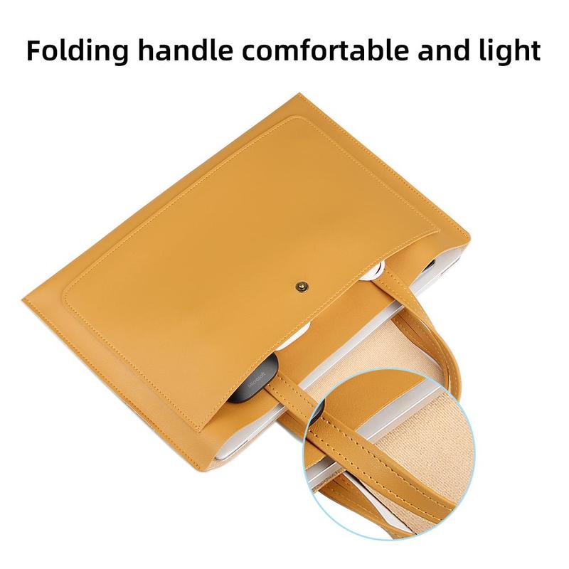 Solid Color Laptop Handbag, Anti-scratch Laptop Cover Bag, Laptop Accessory Storage Bag for 12-16inch Laptop, MAC-book