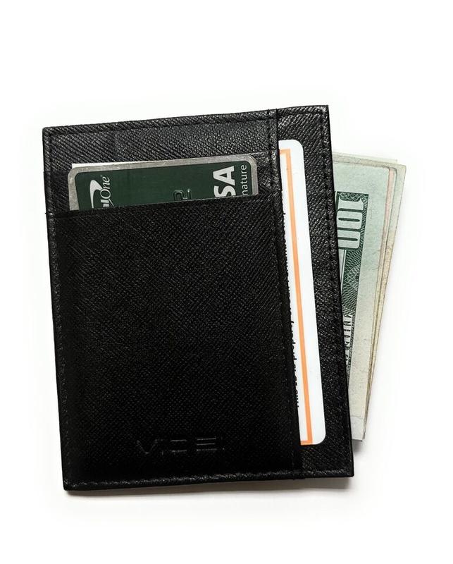 Pocket Wallet RFID Blocking Thin Leather Card Case