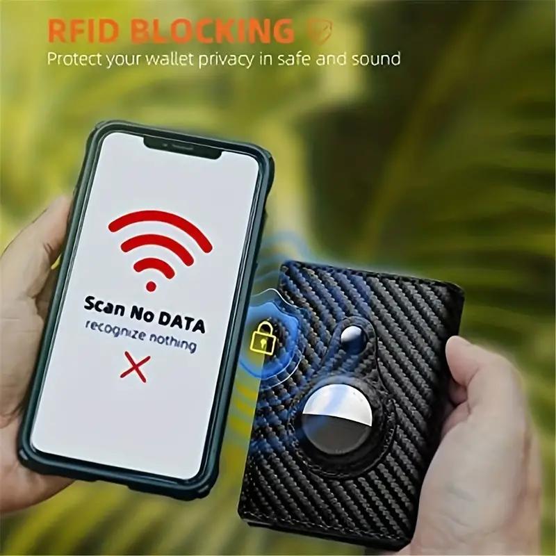 Luxury Carbon Fiber RFID Blocking card Holder, Anti-theft Business Card Passport Holders & Covers Multifunctional Wallet passport holder travel wallet