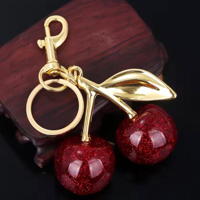 Cherry Purse Accessories- Charm for Women's Handbags