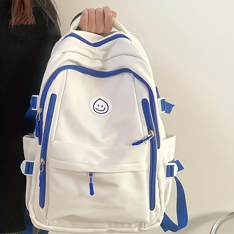 Large Capacity Schoolbag For Female Students, Japanese Style Backpack For Middle School Students, Korean Style Retro Simple Backpack For Men