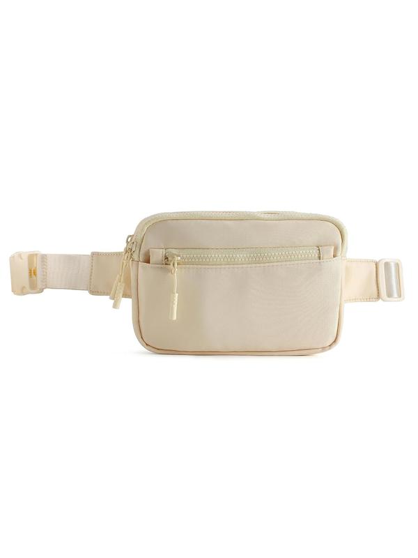 Women's Solid Color Fanny Pack, Lightweight Fanny Pack with Adjustable Strap for Daily Used, Casual Trendy Versatile High-quality Daily Commuting Bag, Fall Outfits, Fall Freshness, Casual Designer bag