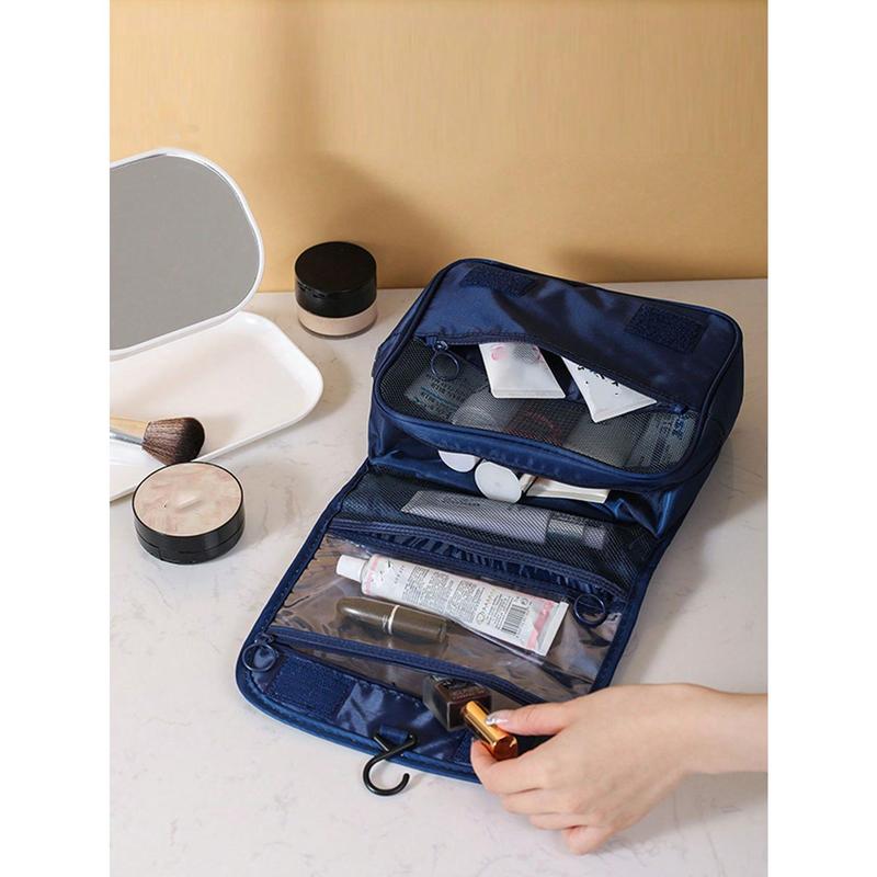 Multifunctional Travel Toiletry Bag With Wet And Dry Separation, Hanging Hook And Handle, Navy Blue Travel Essential Waterproof Men Toiletry Bag Beach Bag Beach Essentials Beach Towel Organizer Beach Accessories Beach Stuff Holiday Bag Holiday