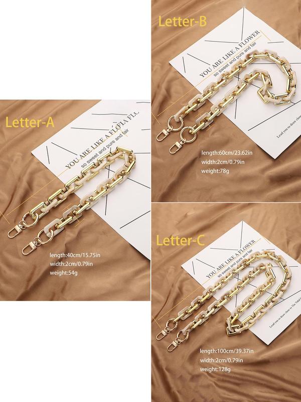 Vintage Chain Decorated Bag Strap, 2024 New Style Casual Versatile Bag Strap for Women & Men, Trendy Versatile High-quality Daily Bag Strap for Bag Decoration