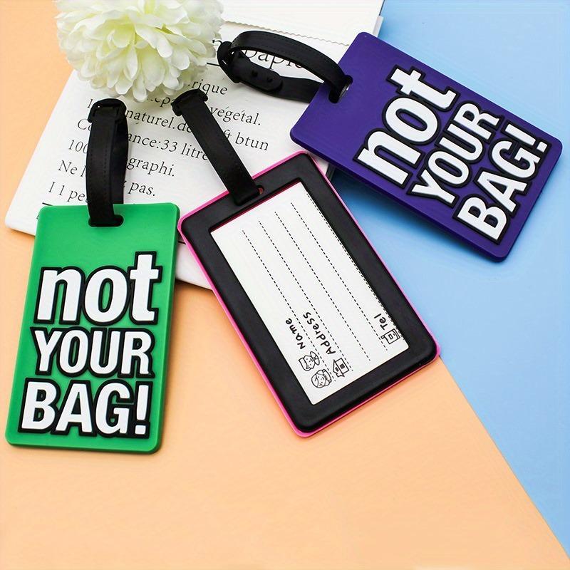 Stylish Letter Luggage Tag, 1 Count Durable Travel Set with Secure Id Label, Flexible & Easy-to-read, Perfect for Suitcases and Boarding, Christmas Gift