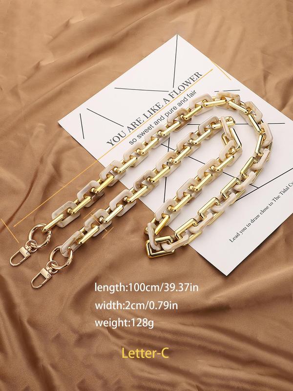 Vintage Chain Decorated Bag Strap, 2024 New Style Casual Versatile Bag Strap for Women & Men, Trendy Versatile High-quality Daily Bag Strap for Bag Decoration