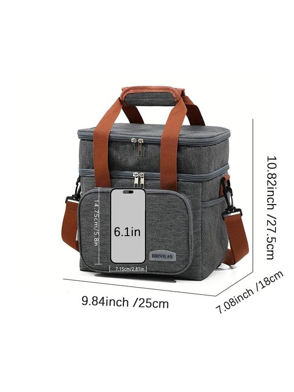 Reusable Lunch Bag, Large Capacity Insulated Lunch Bag, Waterproof Lunch Box Bag for Women & Men, Suitable for Work, Picnic, School, Travel & Outdoor