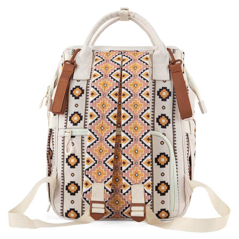 Wrangler Aztec Backpack for Women Casual Daypack Travel Bags with Side Bottle Pockets