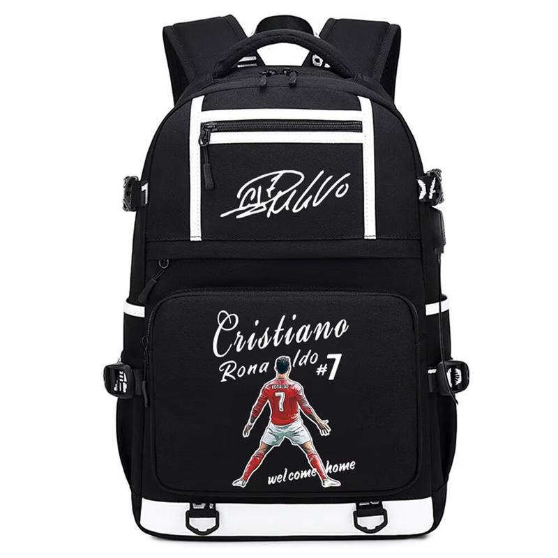 Soccer Player Star R-onaldo Multifunction Backpack Travel Football Club Fans Laptop Daypack