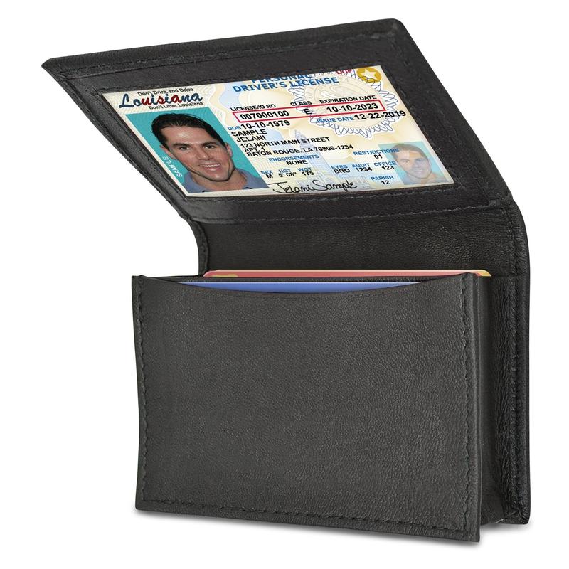 Minimalist RFID Blocking Genuine Leather Expandable Wallet for Men card holder rfid protection minimalist wallet