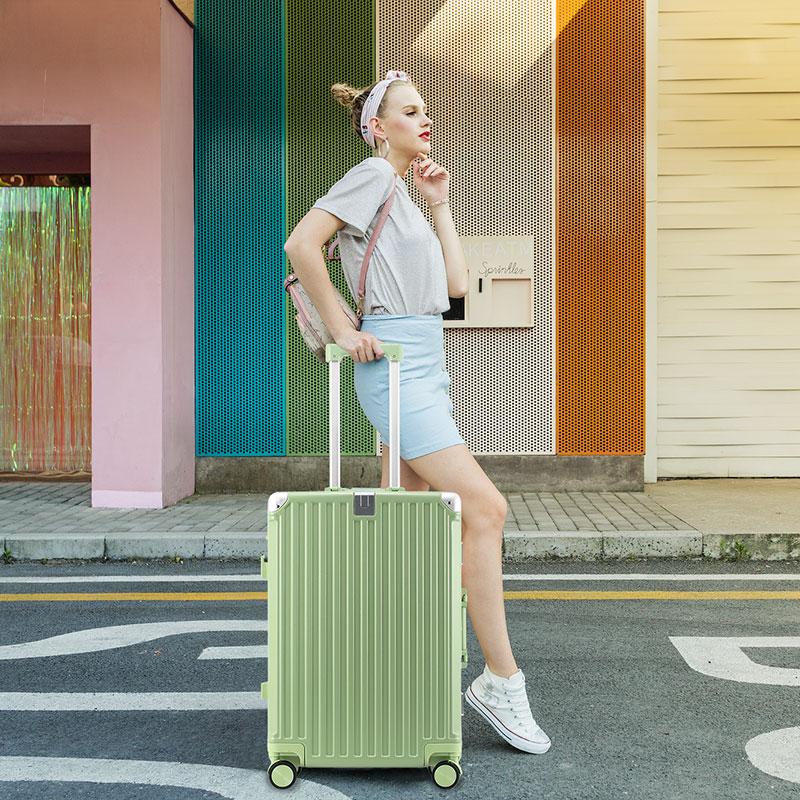 20-inch new suitcase, trolley case, multifunctional suitcase, sturdy and durable, boarding password suitcase