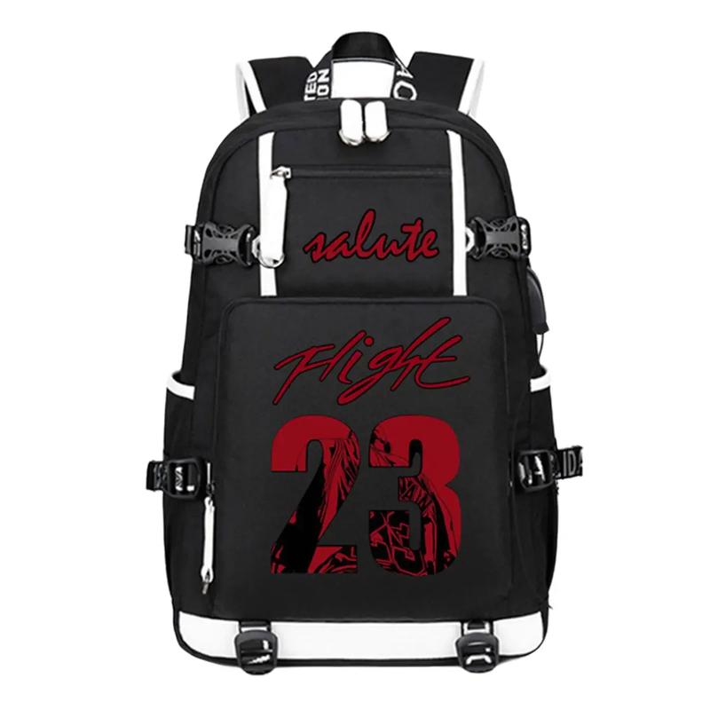 Basketball Player Star JD23 Multifunction Luminous Colorful Mix Logo Backpack Casual Fans Laptop Daypack