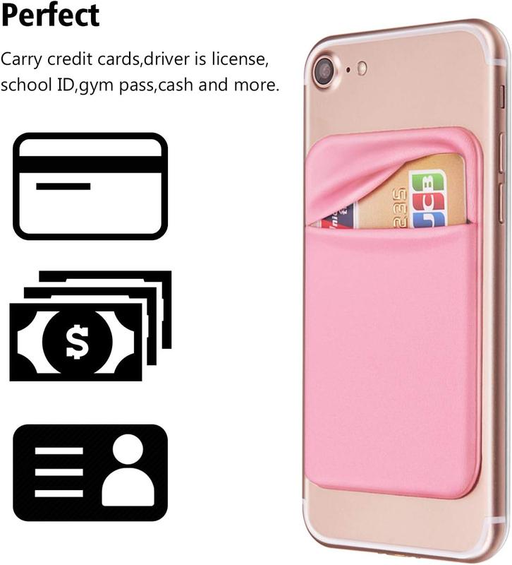 2-Pack Self-Adhesive RFID Phone Card Holder – Secure Wallets for Cards and IDs – Perfect for iPhone and Android card holder