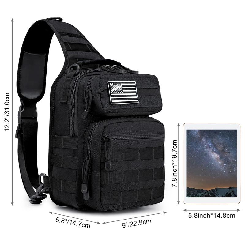 Tactical Sling Bag Backpack Military Rover Shoulder Sling Pack Small EDC Crossbody Chest Bag for Men