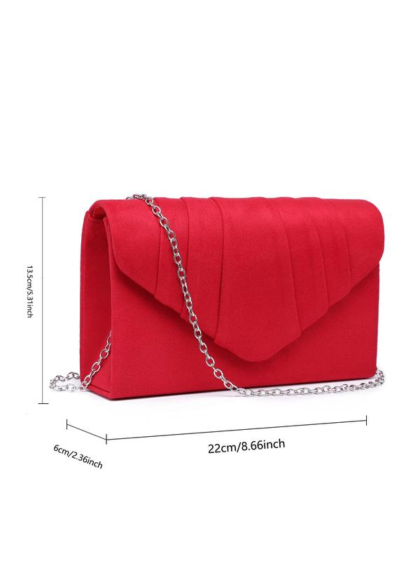 Solid Color Evening Bag, Women's Elegant Clutch Purse for Party, Fashion Bag for Party, Trendy All-match & Exquisite Bag for Birthday Gift