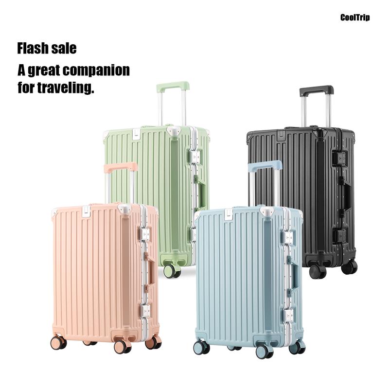 20-inch new suitcase, trolley case, multifunctional suitcase, sturdy and durable, boarding password suitcase