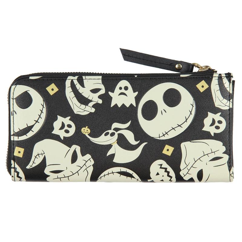 Disney Nightmare Before Christmas Jack Skellington Zero Oogie Boogie Full Zip Wallet