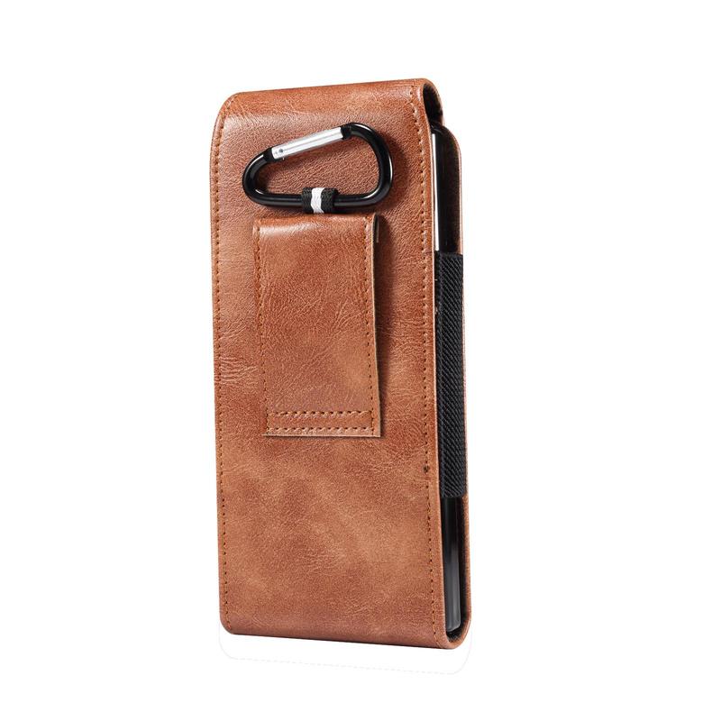 PU Leather Phone Case with Belt Clip, Universal Mobile Phone Case, Fashion Phone Storage Waist Bag for Samsung Galaxy Z Fold 6, 5, 4, 3, Huawei Matex Vivo X Fold2