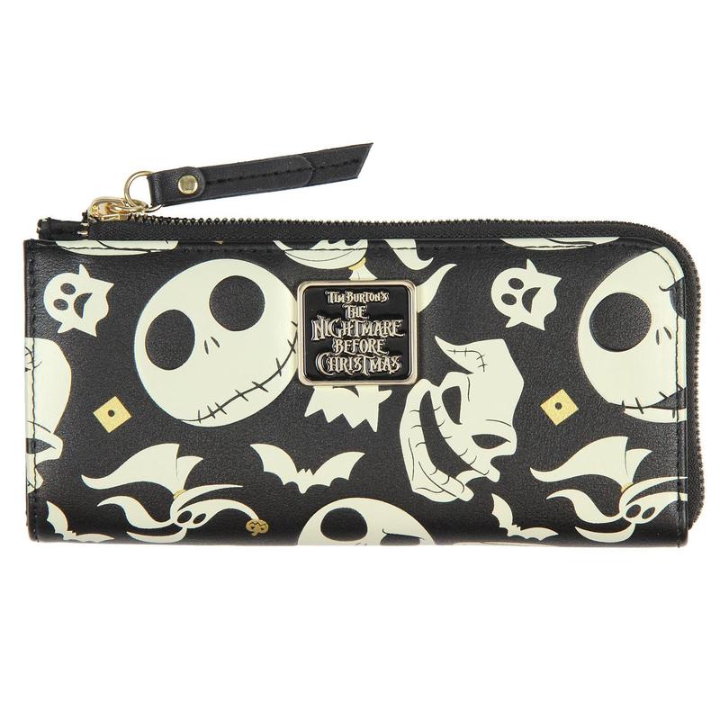 Disney Nightmare Before Christmas Jack Skellington Zero Oogie Boogie Full Zip Wallet