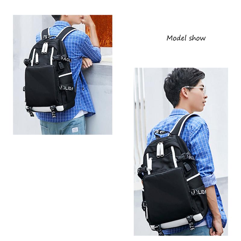 Basketball Player Star JD23 Multifunction Luminous Colorful Mix Logo Backpack Casual Fans Laptop Daypack