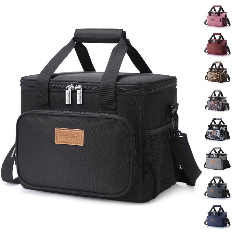 [On Sale] Lifewit Large Lunch Bag  Insulated Lunch Box Soft Cooler Cooling Tote for Adult Men Women