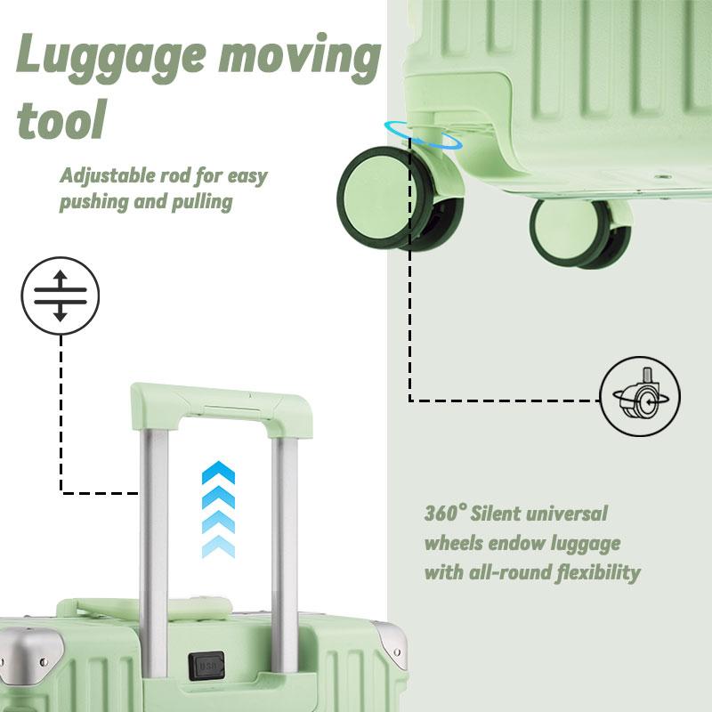 20-inch new suitcase, trolley case, multifunctional suitcase, sturdy and durable, boarding password suitcase