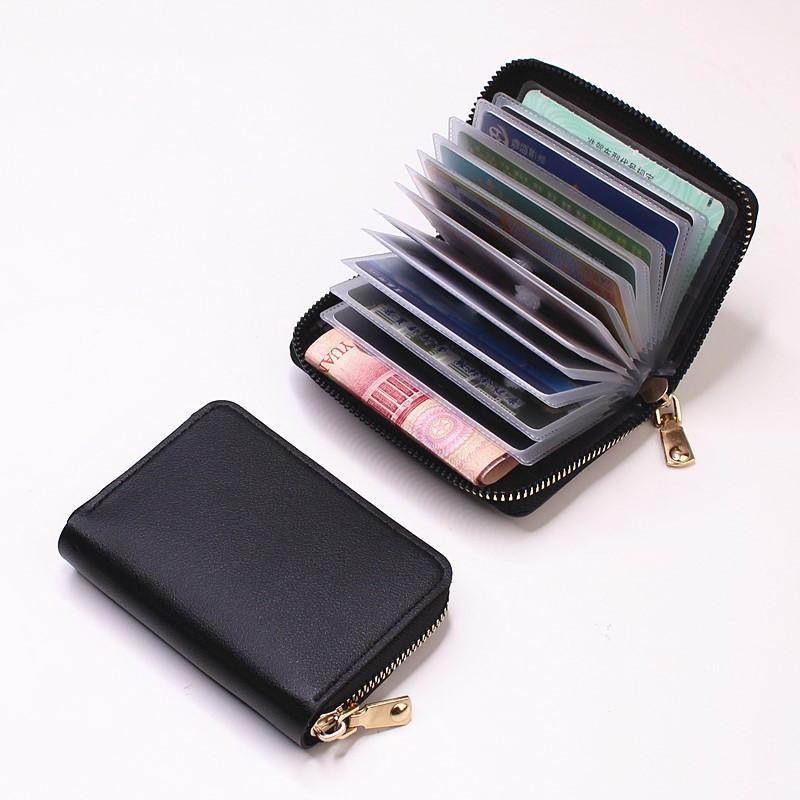 Small Fashion Luxury Brand Leather Wallet for Women with Multi-Card Slots and Anti-Demagnetization