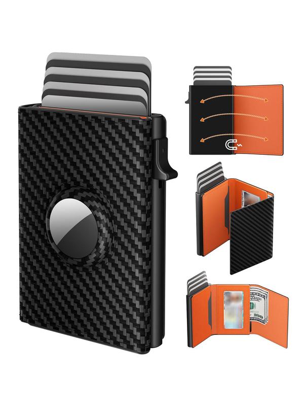 Men's Business Style Simple Style Plain Color Card Holder, Casual Rfid Blocking Card Holder, Card Slots for Daily Use