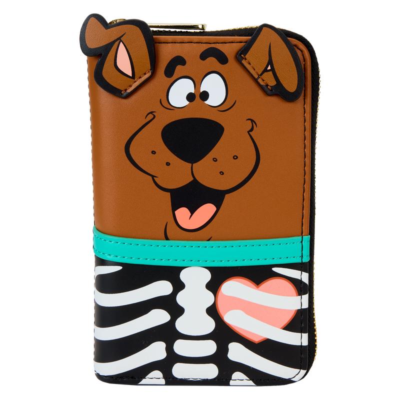 Scooby-Doo Skeleton Cosplay Glow Zip Around Wallet