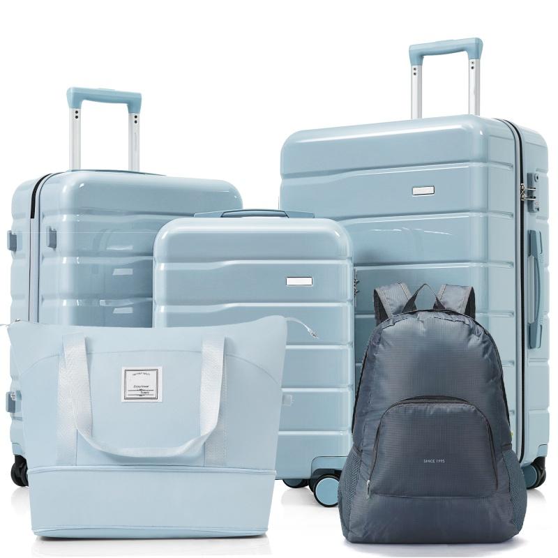 [Bellemave]5 Piece Luggage Set with expandable duffel bag & foldable backpack-20 