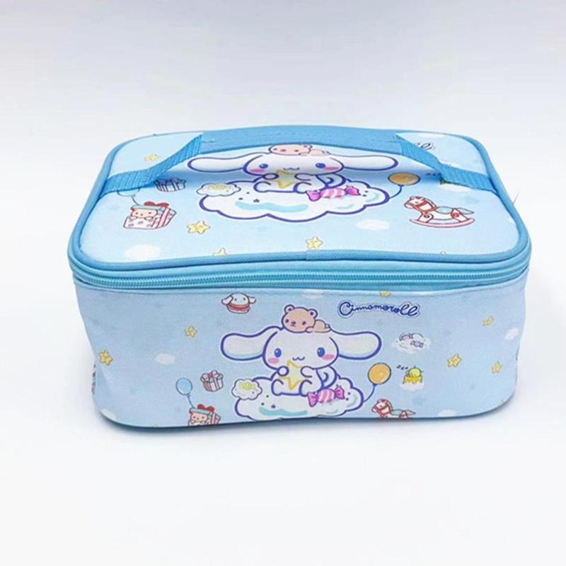 Cartoon Pattern Lunch Bag, 1 Count Cartoon Character Insulated Lunch Bag, Thermal Insulation Bag, Water-resistant Canvas Cooler Box for Women & Girls, Kitchen Gadgets