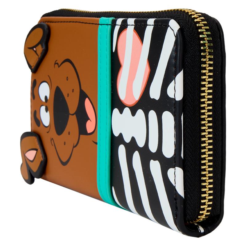 Scooby-Doo Skeleton Cosplay Glow Zip Around Wallet