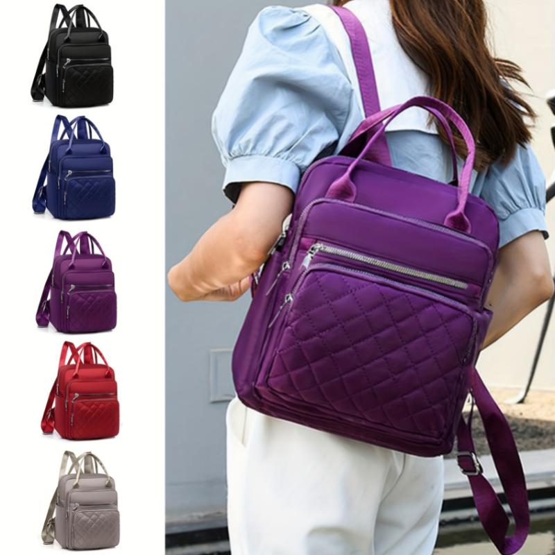 Backpack For Women, Oxford Cloth Travel Backpack Purse Black Shoulder Bag Small Casual Daypack For Womens yankees  baseball latina  sonic