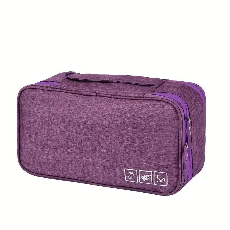 Portable Bra Storage Bag, 1 Count Underwear Sock Organizer Bag, Waterproof Travel Cosmetic Bag, Storage Organizer,  Travel Essentials