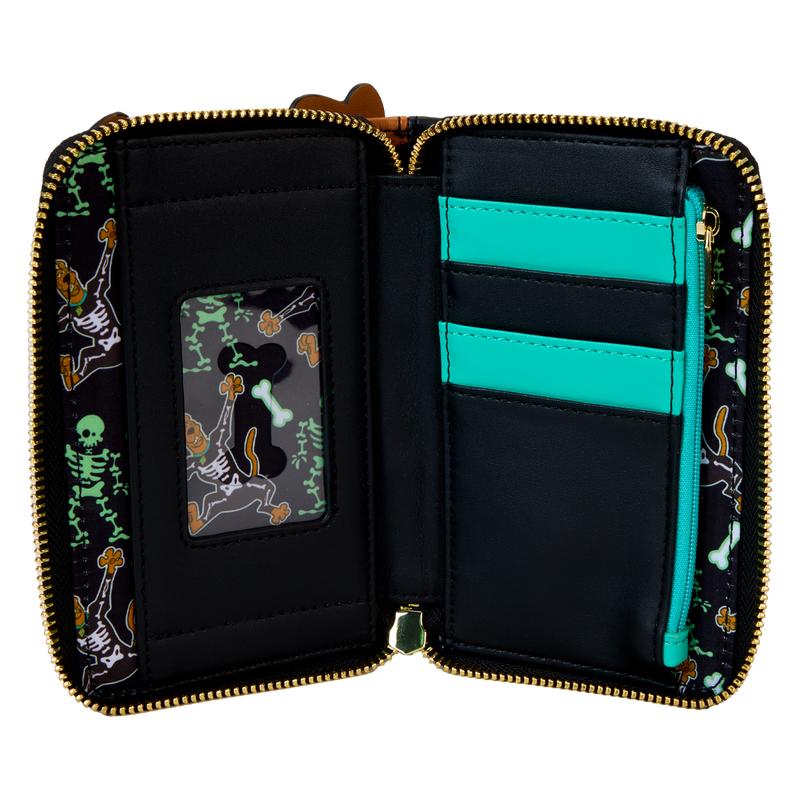 Scooby-Doo Skeleton Cosplay Glow Zip Around Wallet