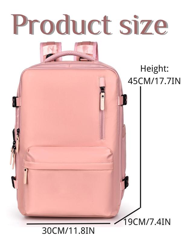 2024 Summer Plain Waterproof Backpack with Dry & Wet Separation, Backpack for College, Large Sports Luggage Bag with USB Port, Trendy Back To School, Fall Outfits, Fall Freshness, Travel Essentials