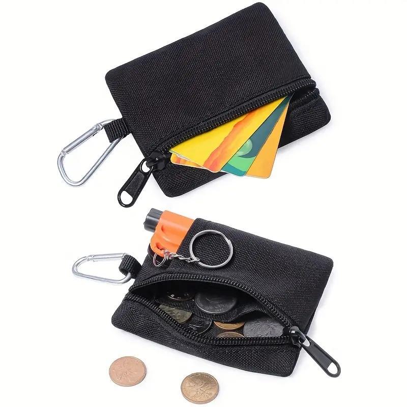 Outdoor Multifunctional Wallet, 1 Count Mini Zipper Waist Bag, Casual Coin Purse, Mini Storage Bag for Outdoor Camping Hiking