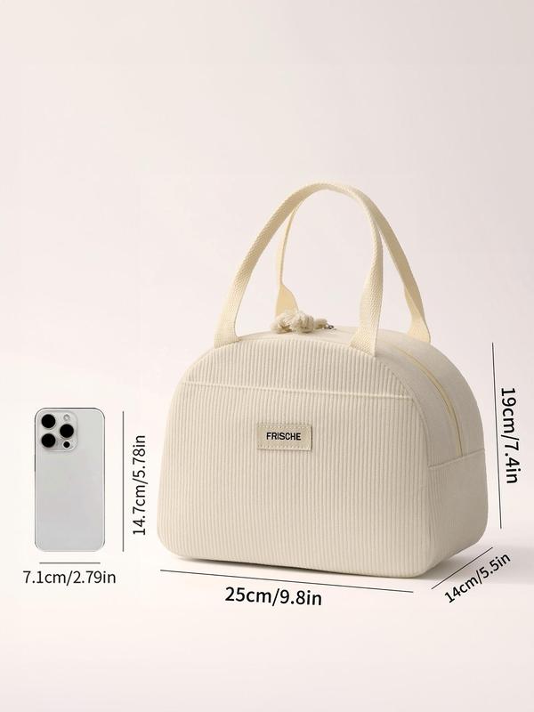 Floral Pattern Lunch Bag, Large Capacity Insulated Lunch Bag, Durable Handbag for Picnic, Insulated Bag for Women & Men