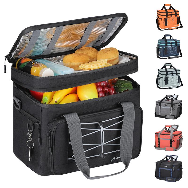 Maelstrom Soft Cooler Bag,Collapsible Soft Sided Cooler,30 60 75 Cans Beach Cooler,Ice Chest,Large Leakproof Camping Cooler,Portable Travel Cooler for Grocery Shopping,Camping,Kayaking,Road Trips