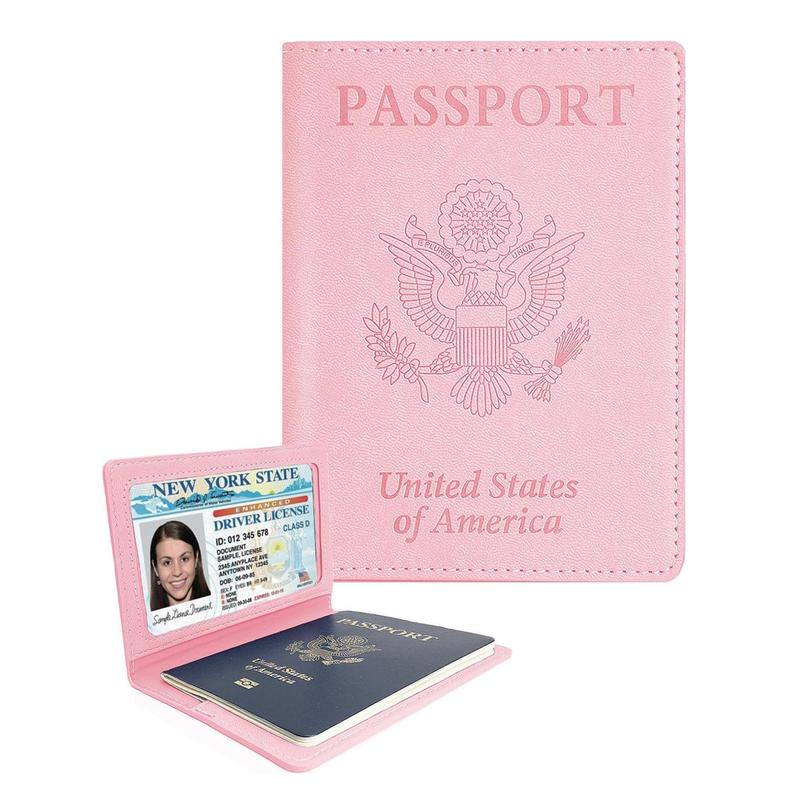 Passport Holder, Passport and Vaccine Card Holder Combo Passport Cover Passport Wallet Rfid Passport Holder Passport Case Passport Card Holder Family Pen Holder Passport Holder for Women Men