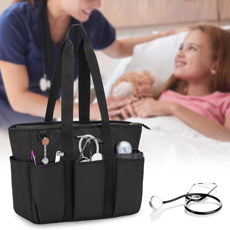 Nurse Tote Bag for Work Nurses, Clinical Bag for Nursing School Students and Home Health Care Staff