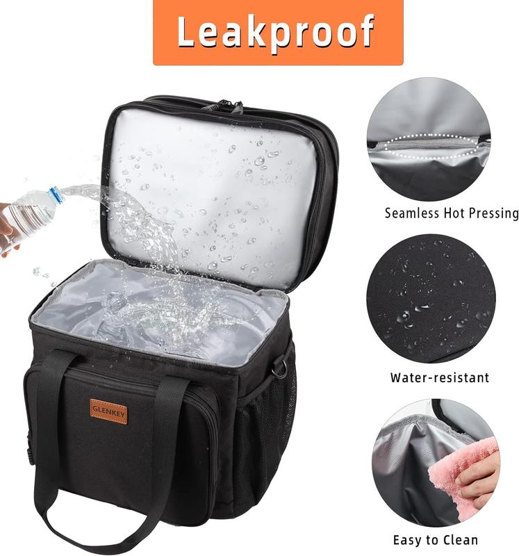 Expandable Xlarge Lunch Box, Insulated Heavy Duty Lunch Bag Waterproof Leakproof Durable Cooler Bag - 25L