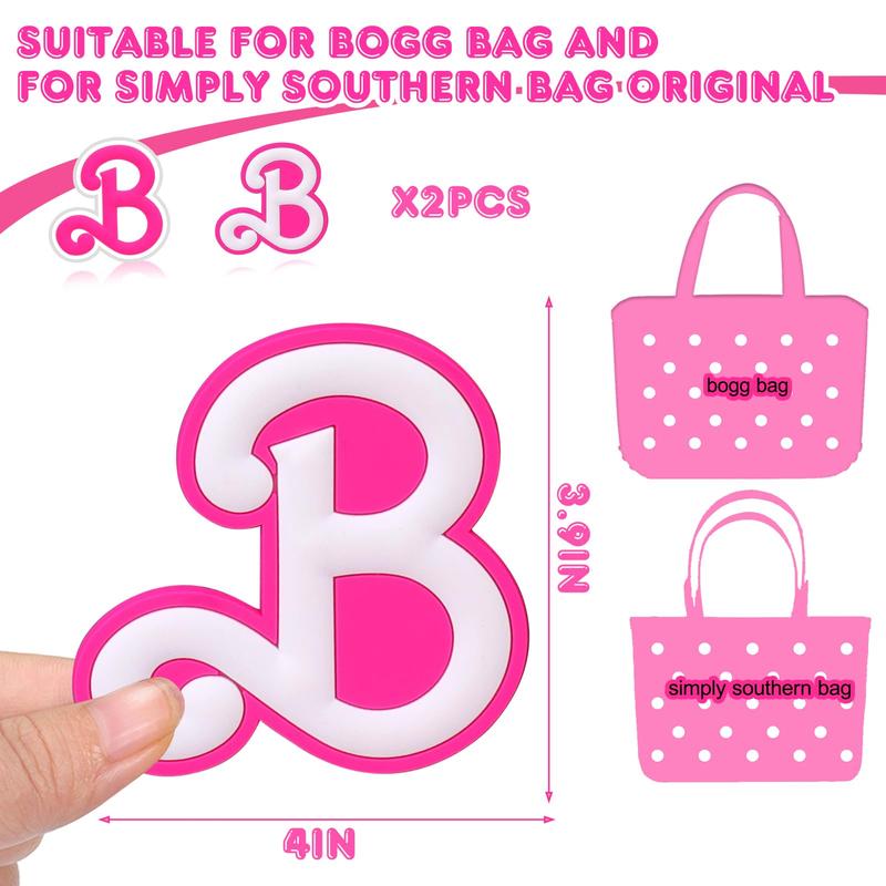 Letter for Bogg Bag Accessories, 2PCS Bogg Bag Charms for Beach Accessories