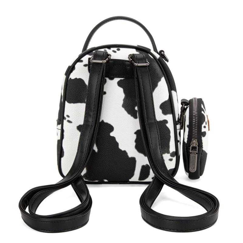 Wrangler Mini Cow Print Backpack Cute Backpack Purse for CowLovers-Fall Fashion